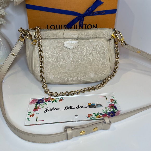 🎀 LOUIS VUITTON Multi Pochette Accessoires Monogram Empreinte Shoulder Bag - Picture 3 of 16